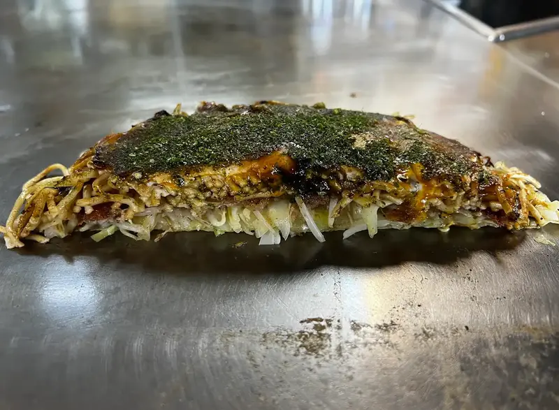 お好み焼き 断面