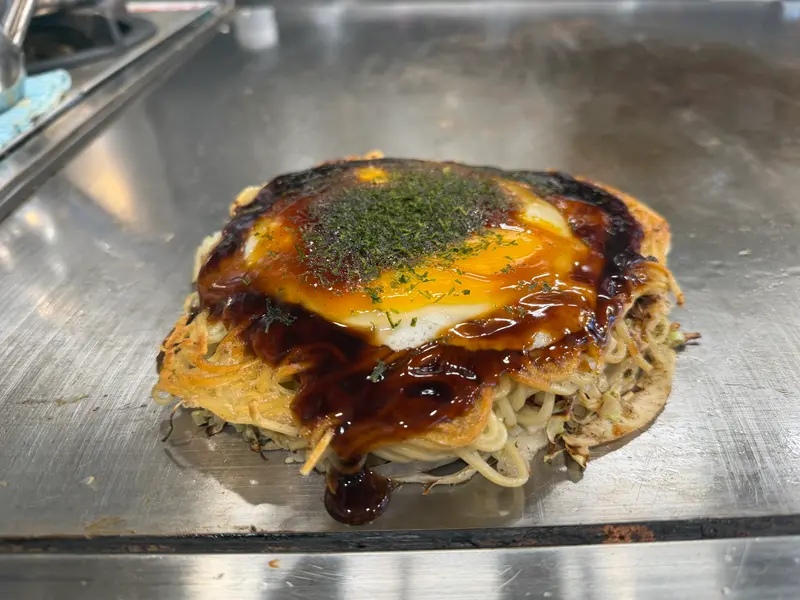 お好み焼き 斜め