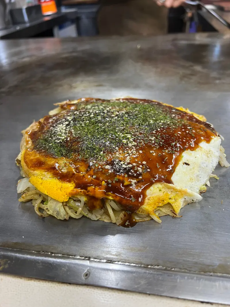 お好み焼き 斜め