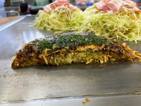 お好み焼き 断面