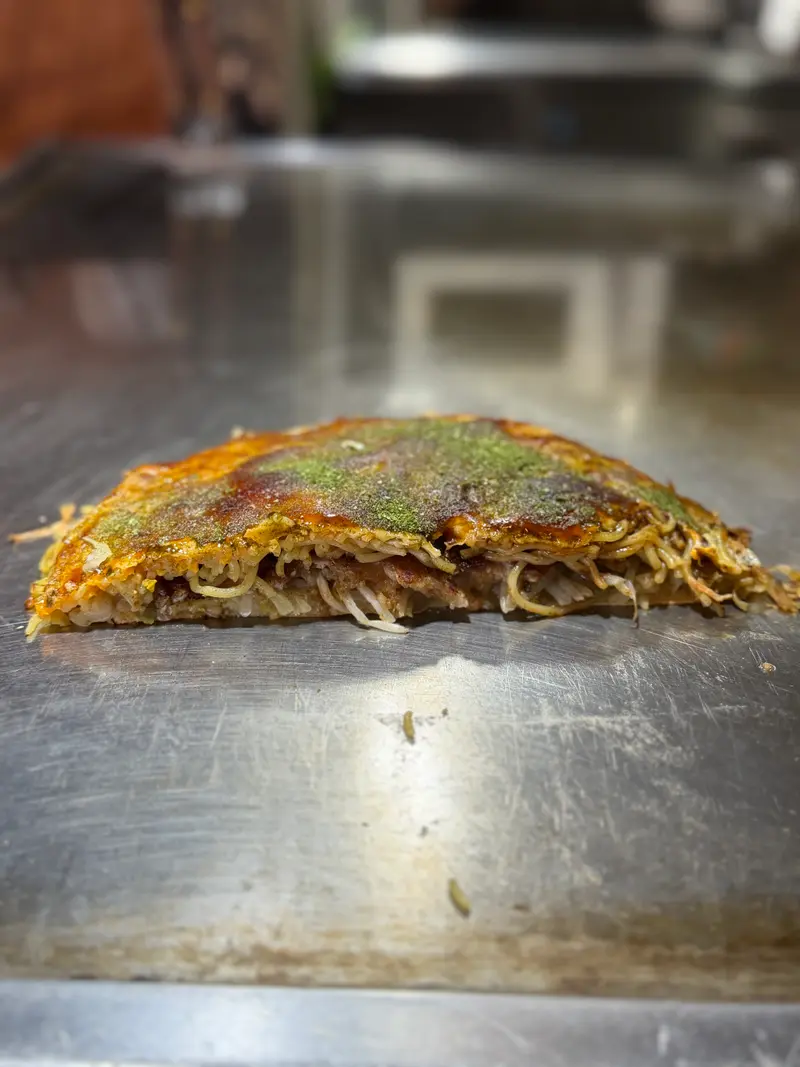 お好み焼き 断面