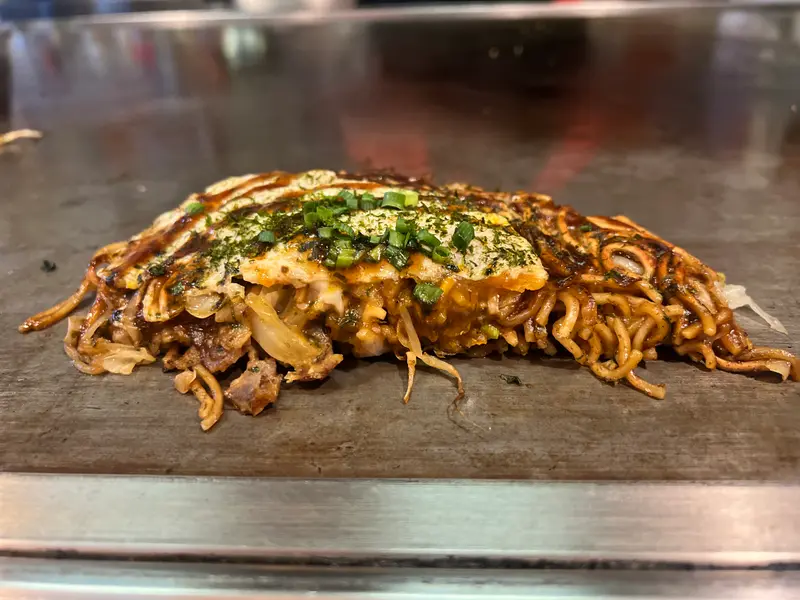 お好み焼き 断面