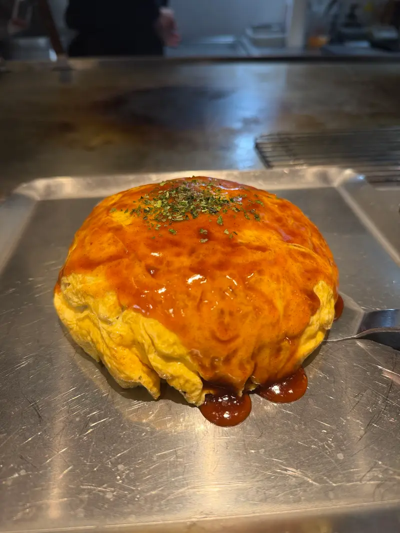 お好み焼き 斜め