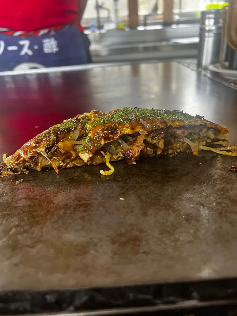 お好み焼き 断面