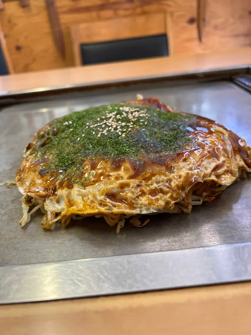 お好み焼き 斜め