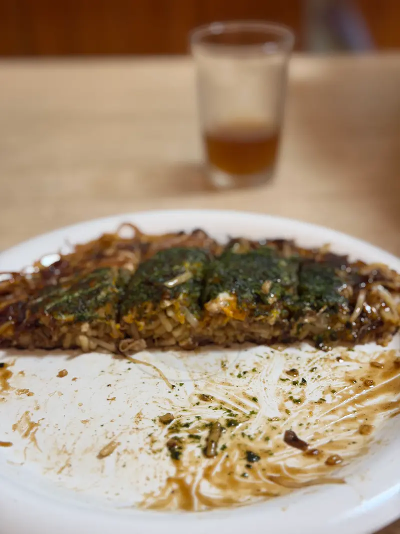 お好み焼き 断面