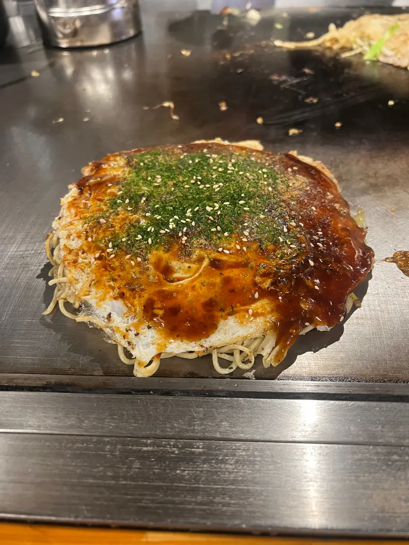 お好み焼き 斜め