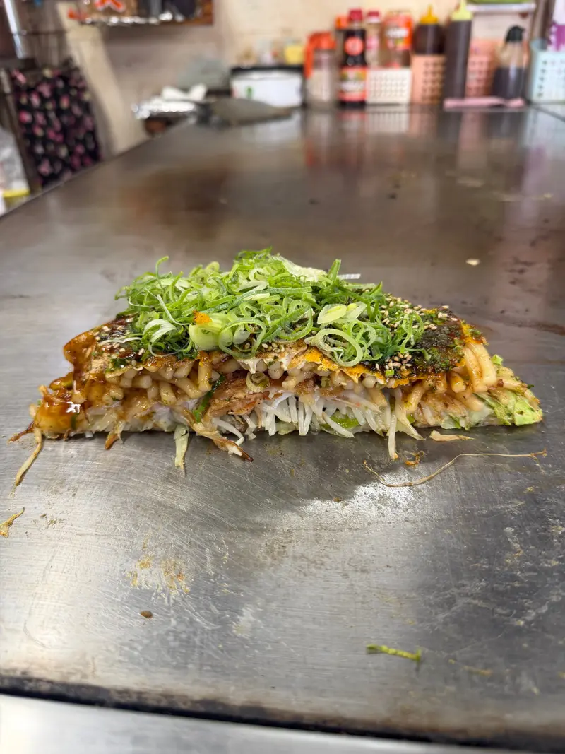 お好み焼き 断面