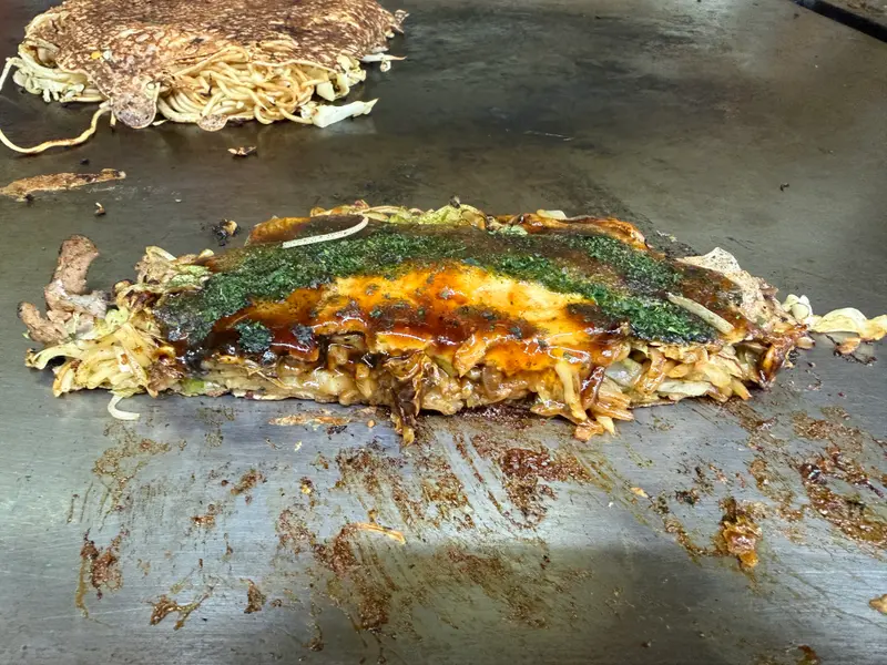 お好み焼き 断面