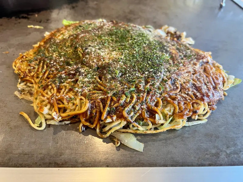 お好み焼き 斜め