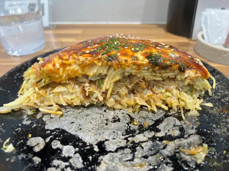 お好み焼き 断面