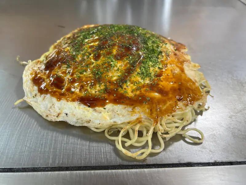 お好み焼き 斜め