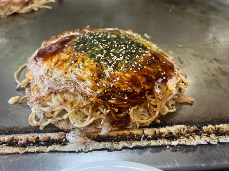 お好み焼き 斜め