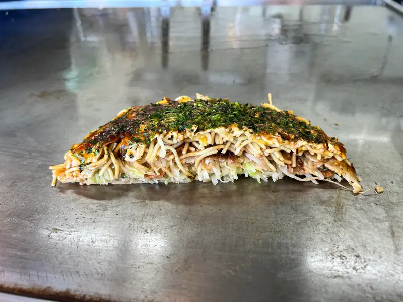 お好み焼き 断面