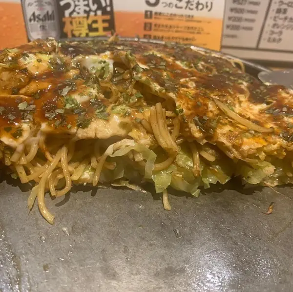 お好み焼き 断面