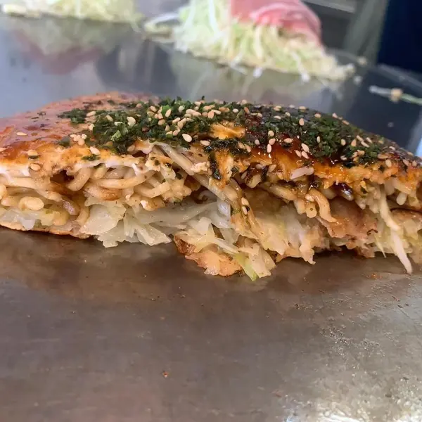 お好み焼き 断面