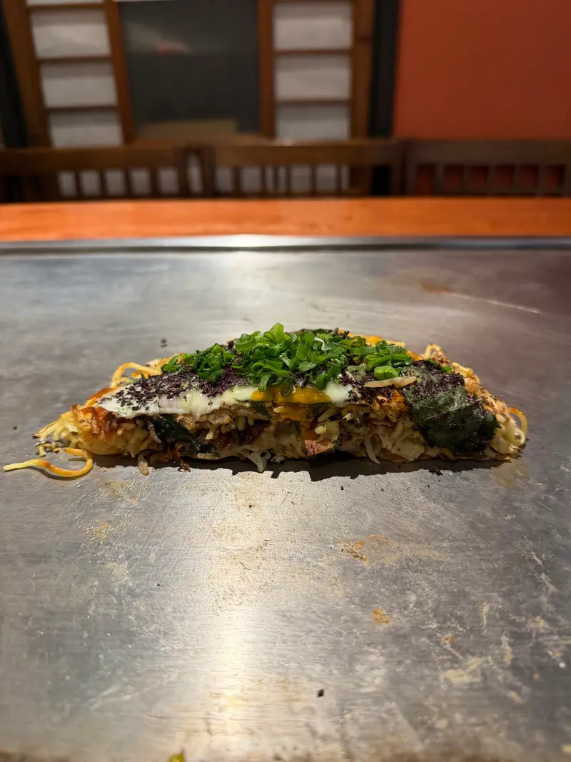 お好み焼き 断面