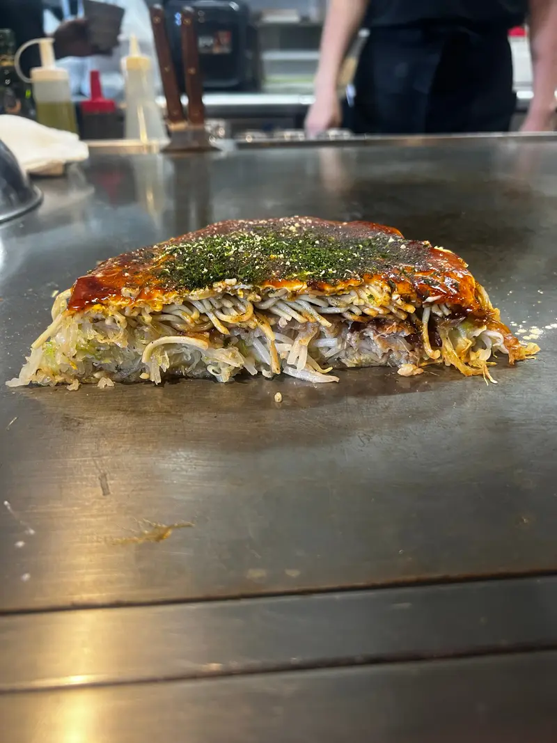 お好み焼き 断面