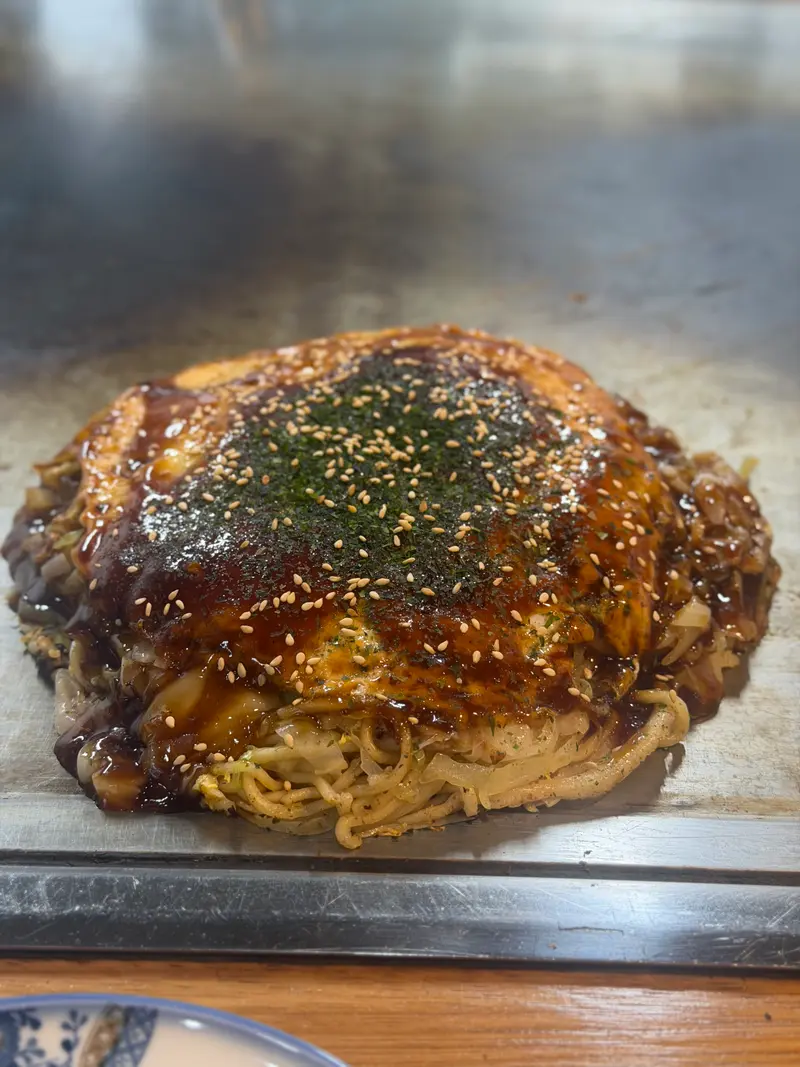 お好み焼き 斜め