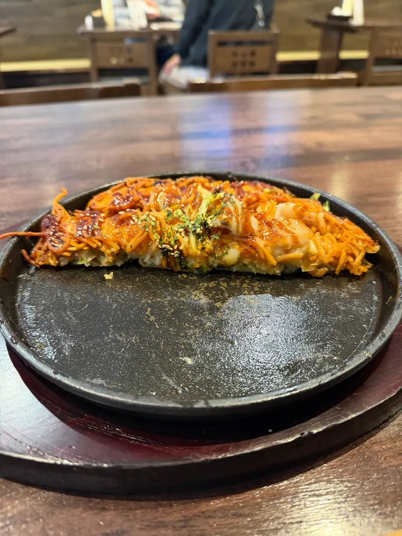 お好み焼き 断面