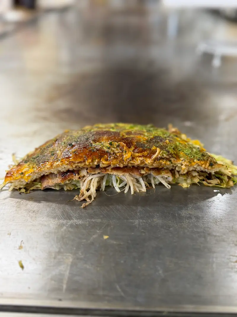 お好み焼き 断面