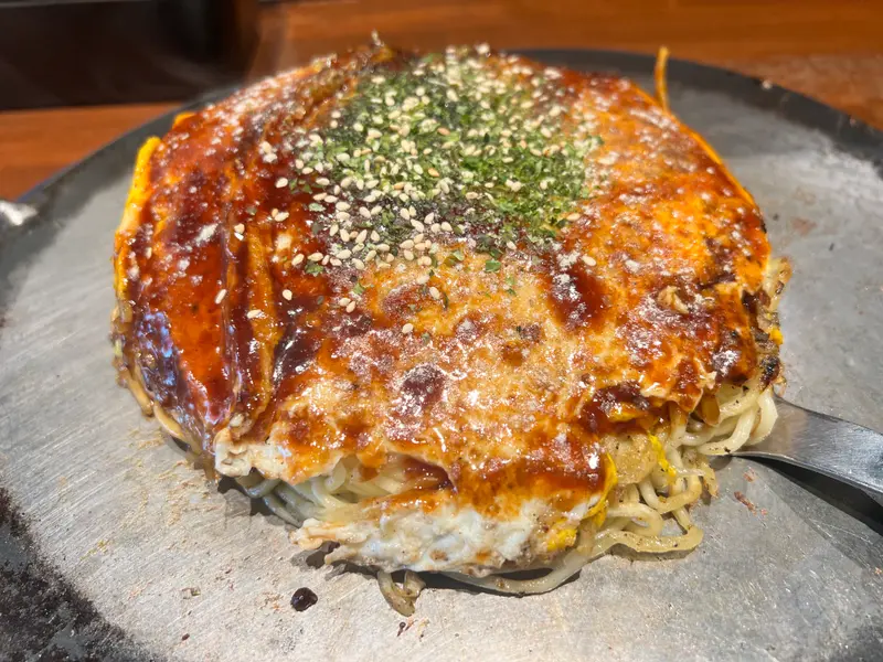 お好み焼き 斜め
