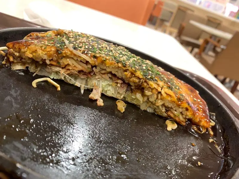 お好み焼き 断面