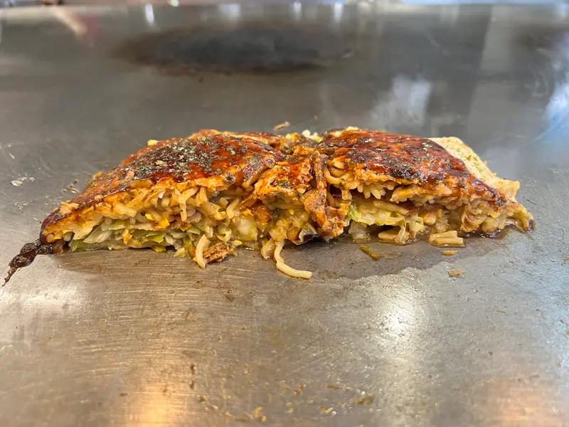 お好み焼き 断面