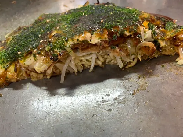 お好み焼き 断面