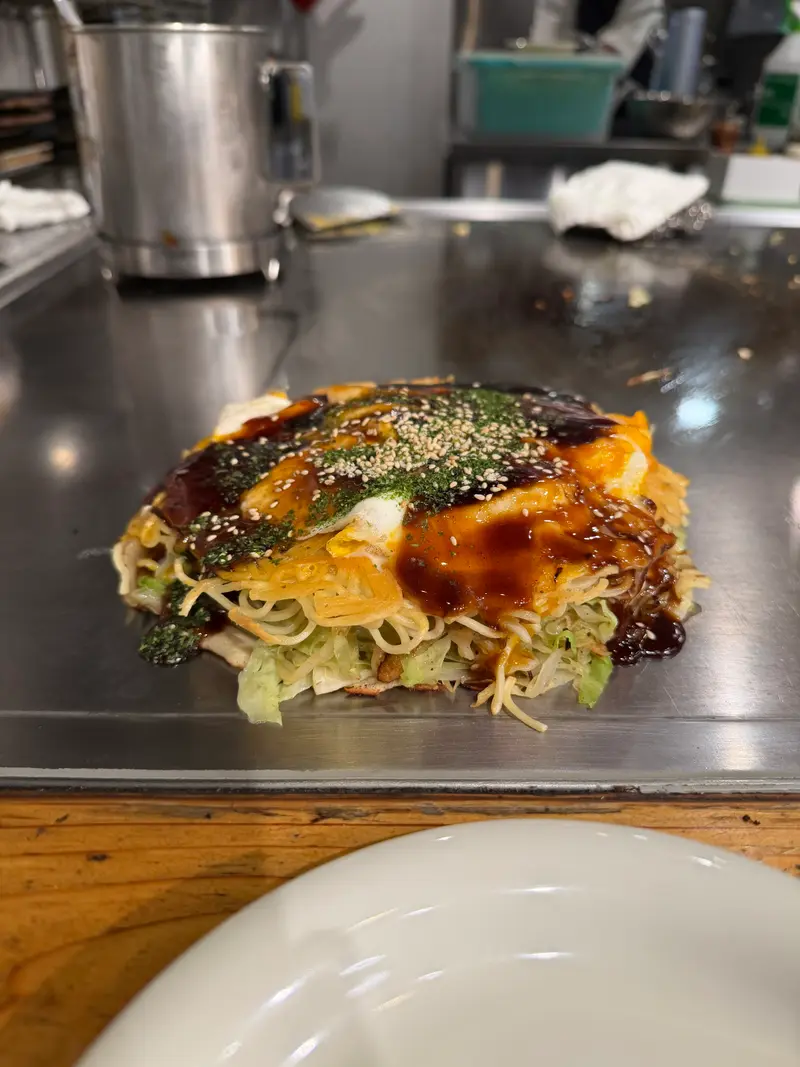 お好み焼き 斜め