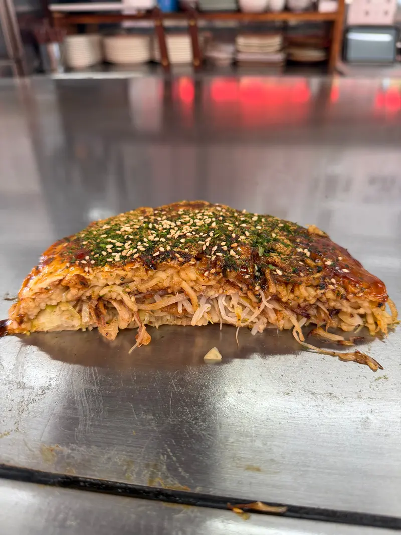 お好み焼き 断面