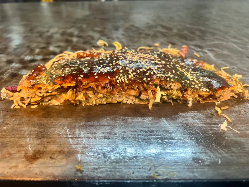 お好み焼き 断面