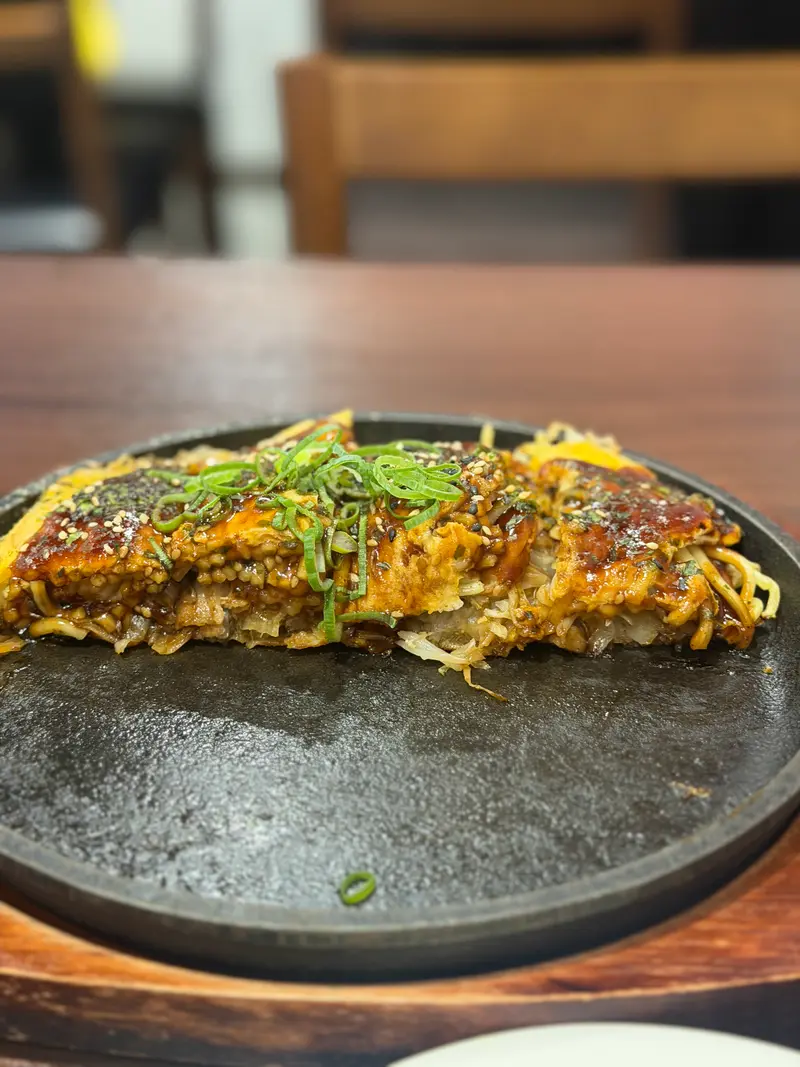 お好み焼き 断面