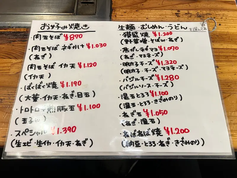 メニュー1