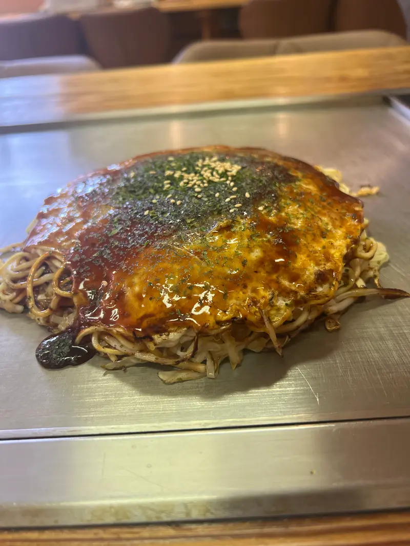 お好み焼き 斜め