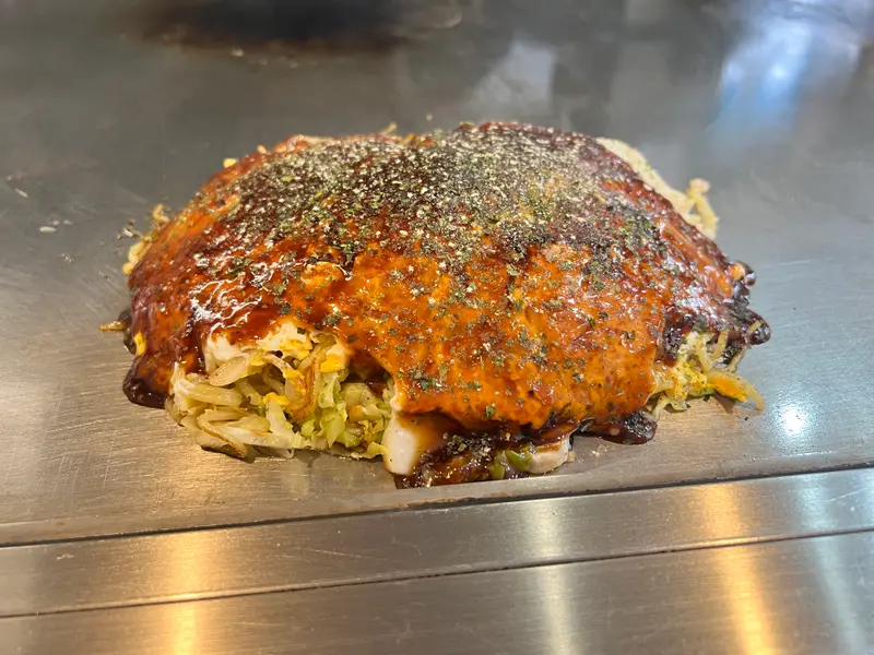 お好み焼き 斜め