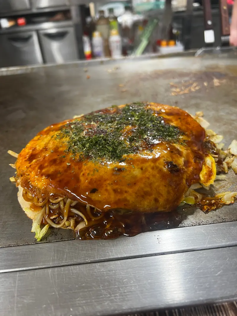 お好み焼き 斜め