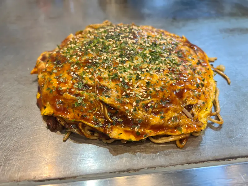 お好み焼き 斜め