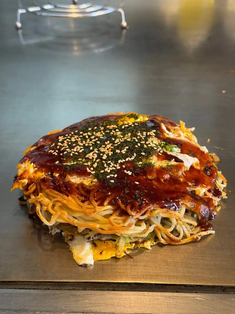 お好み焼き 斜め