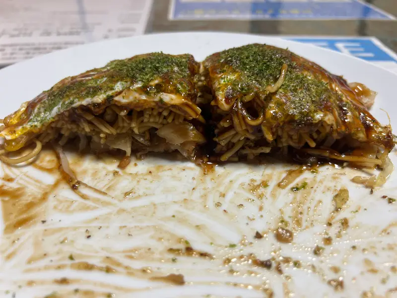 お好み焼き 断面