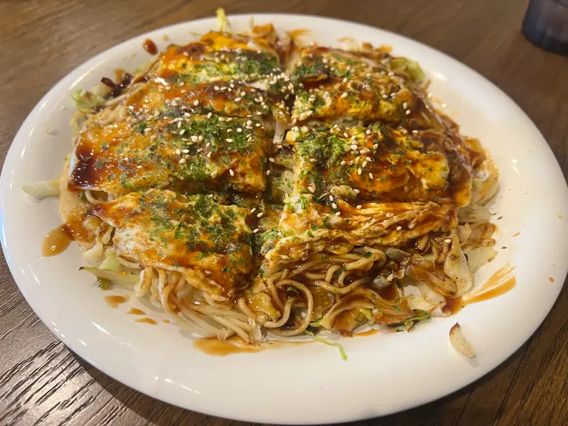 お好み焼き 斜め