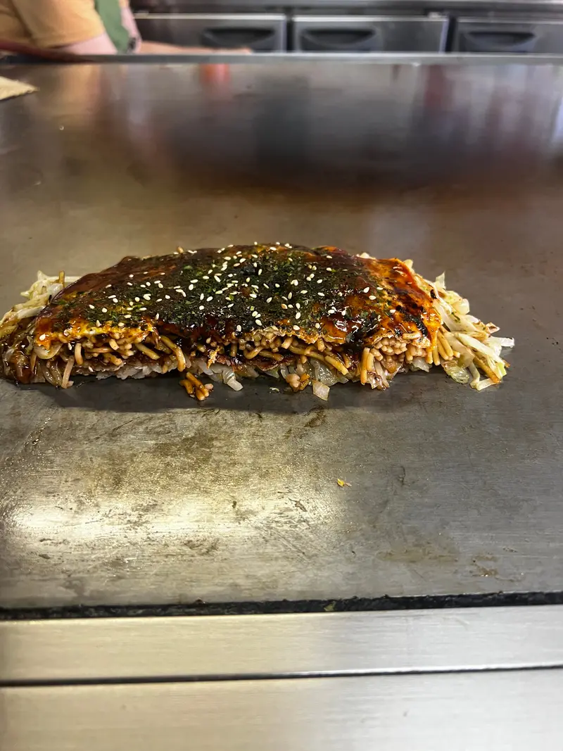 お好み焼き 断面