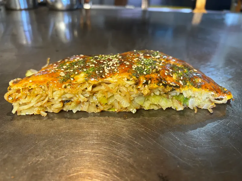 お好み焼き 断面