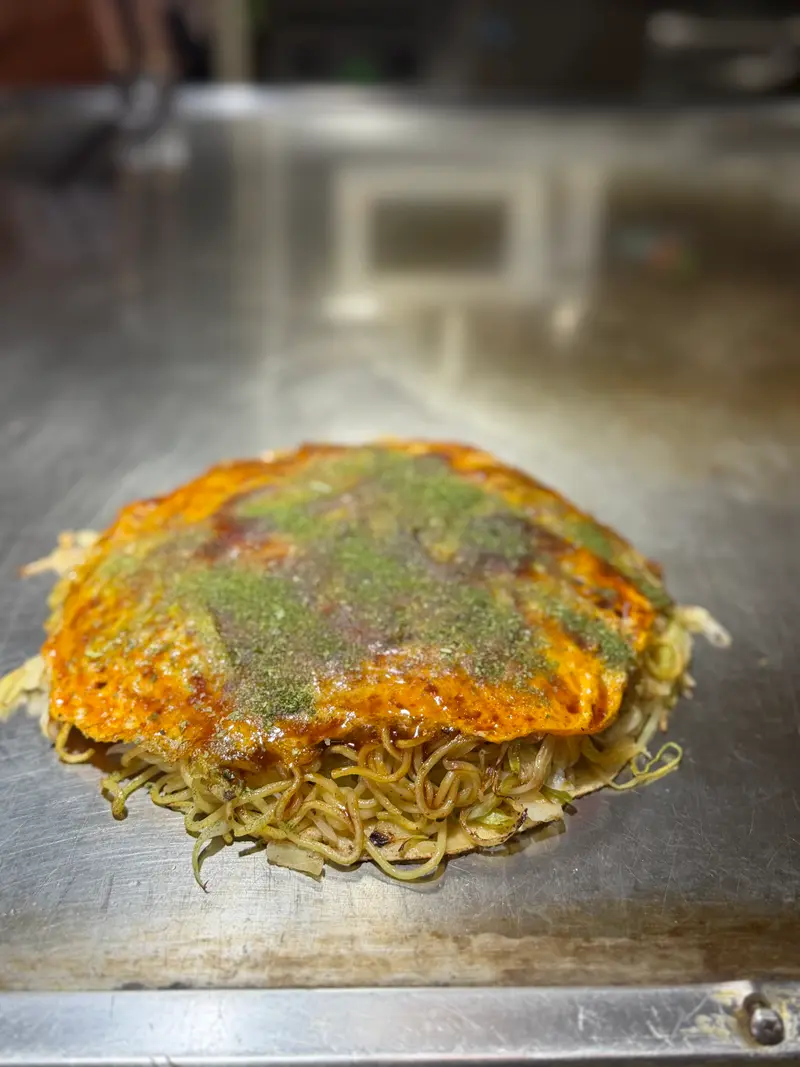 お好み焼き 斜め