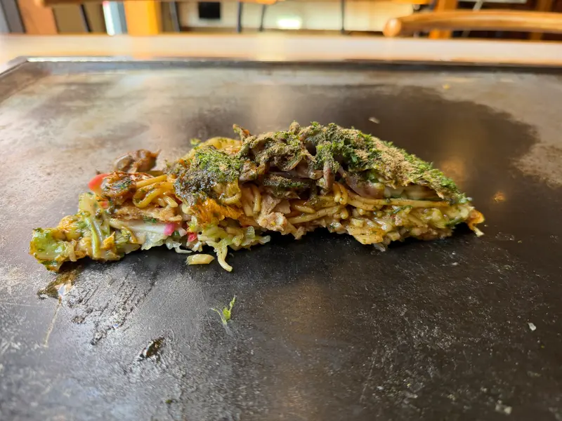 お好み焼き 断面