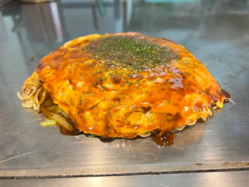 お好み焼き 斜め