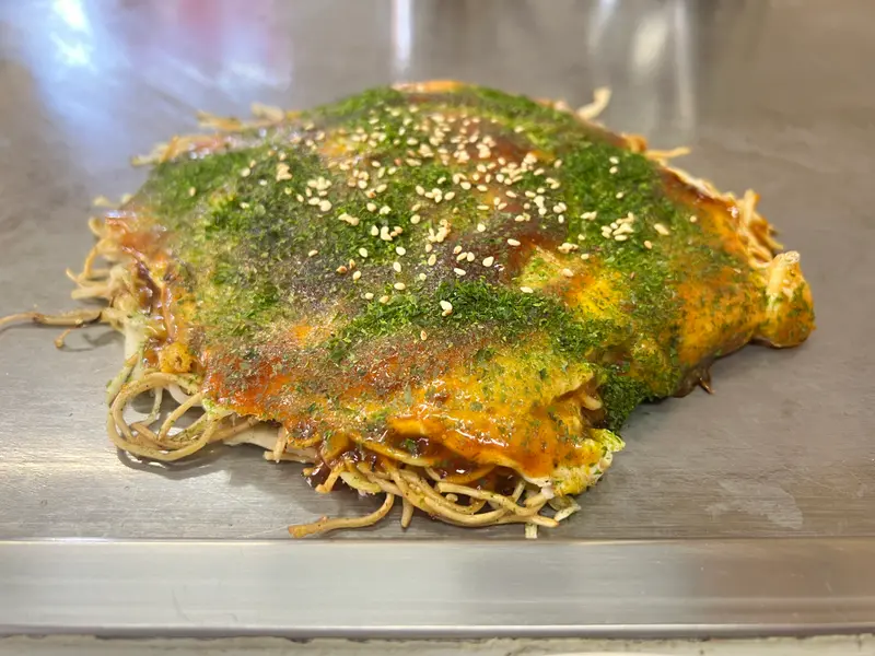 お好み焼き 斜め