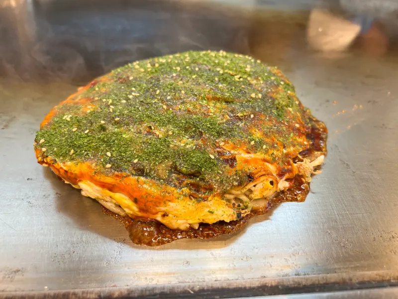 お好み焼き 斜め