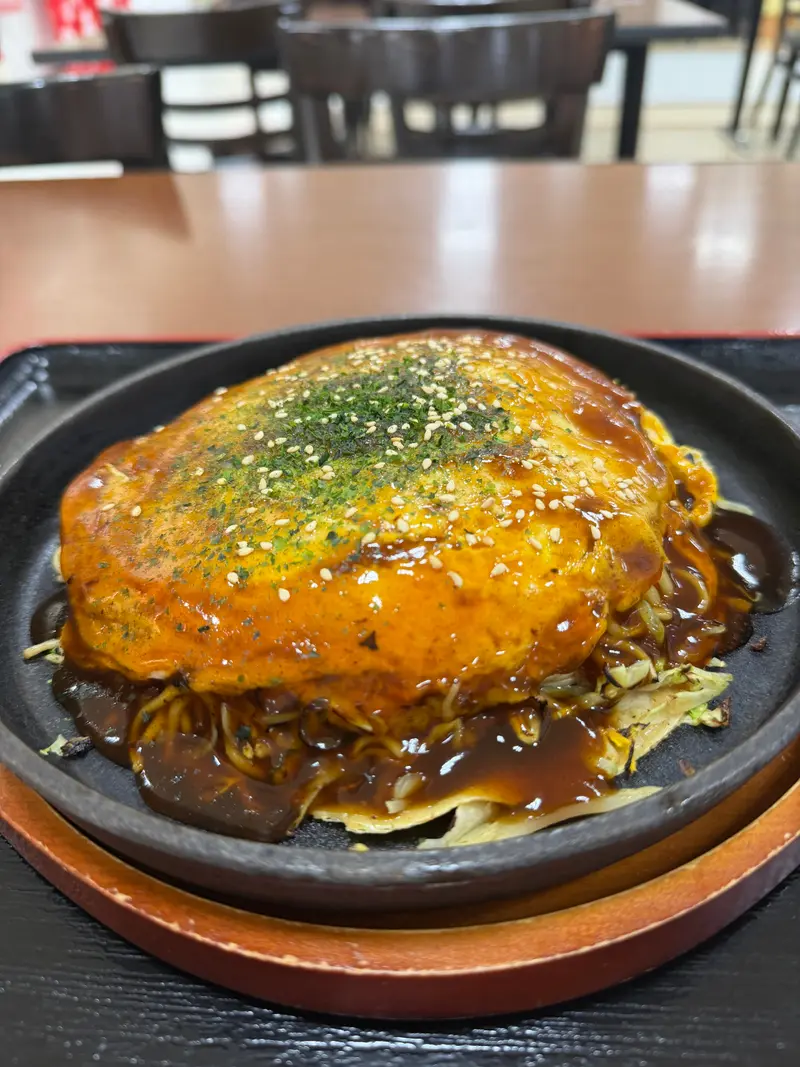 お好み焼き 斜め