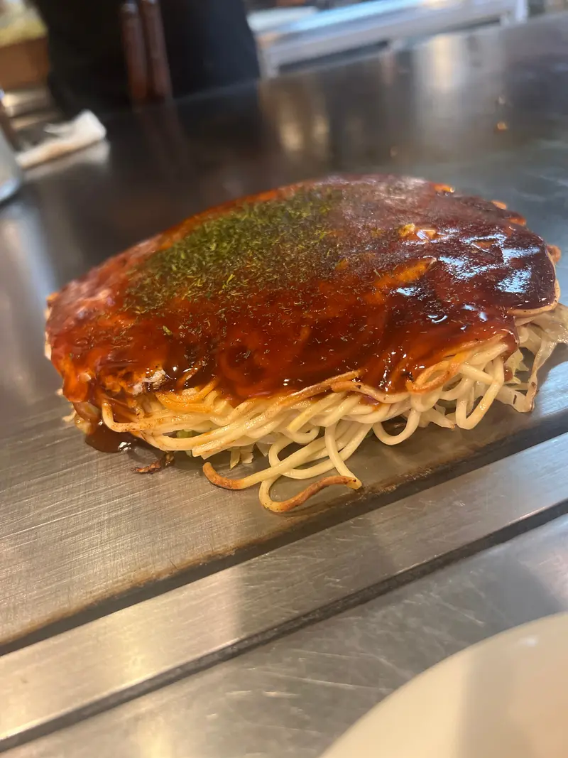 お好み焼き 斜め